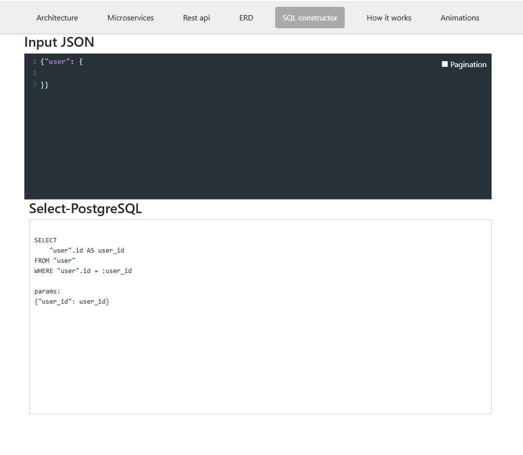 1: Если перейти на вкладку SQL-constructor
